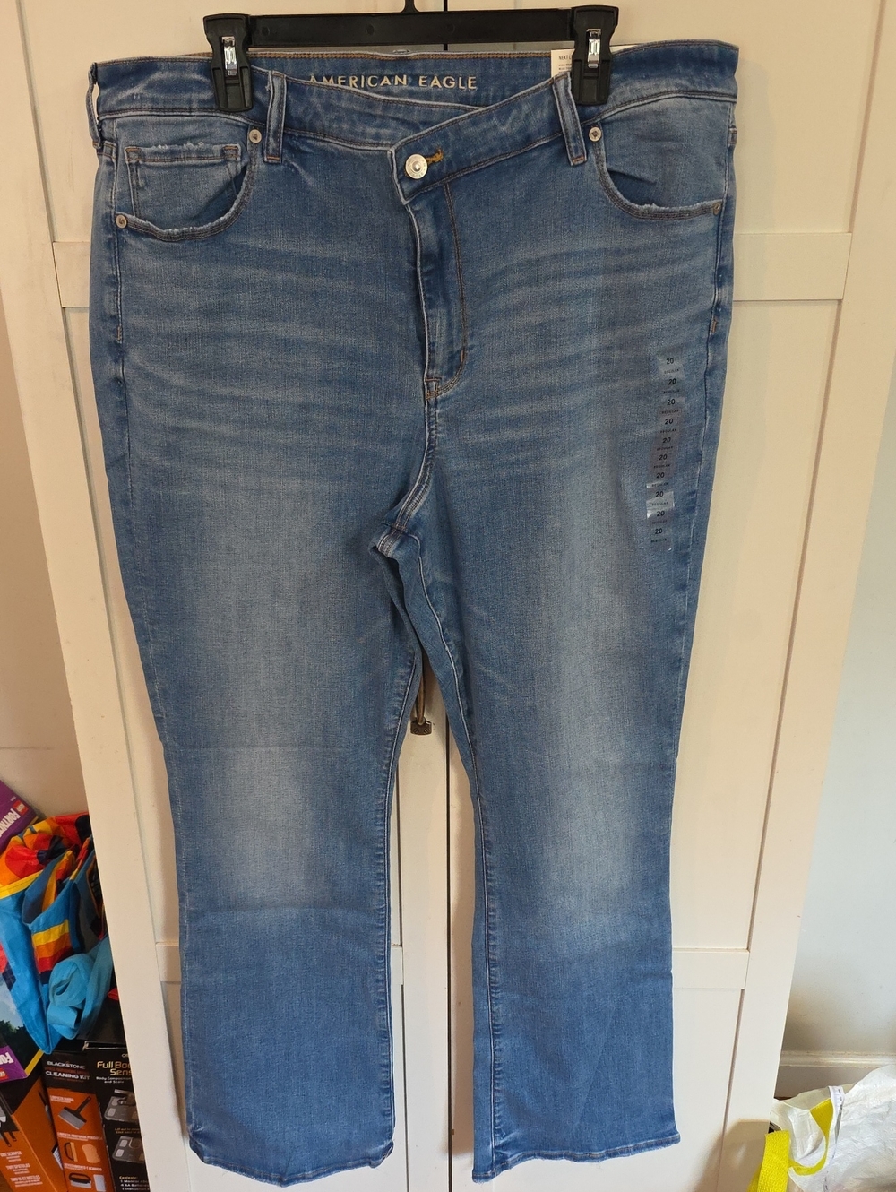 American Eagle Outfitters Women’s Medium Blue High Rise Skinny Kick Jeans